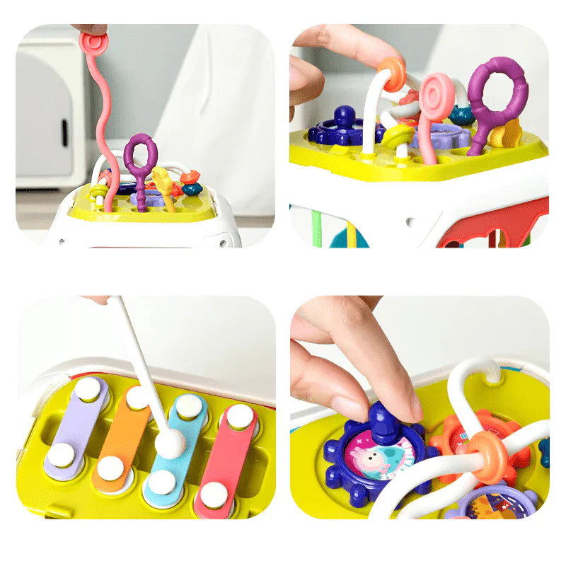 Montessori meegroeiende activiteitenkubus Montessori & Speelgoed
