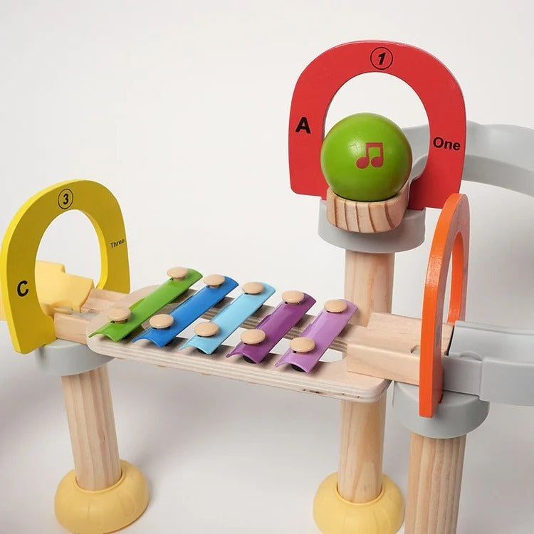Montessori muzikale knikkerbaan Montessori & Speelgoed