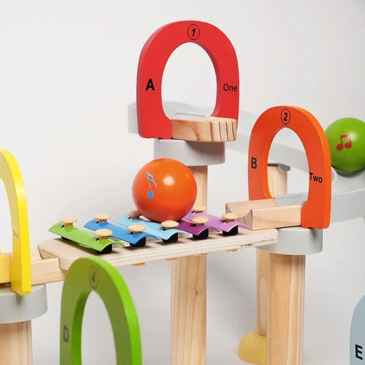 Montessori muzikale knikkerbaan Montessori & Speelgoed