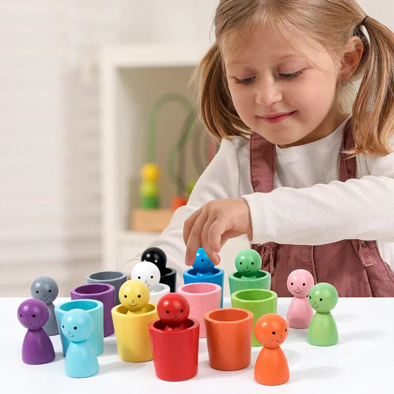 Montessori poppen en kleurrijke vormen speelgoed Montessori & Speelgoed