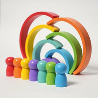 Montessori regenboog met figuurtjes Montessori & Speelgoed