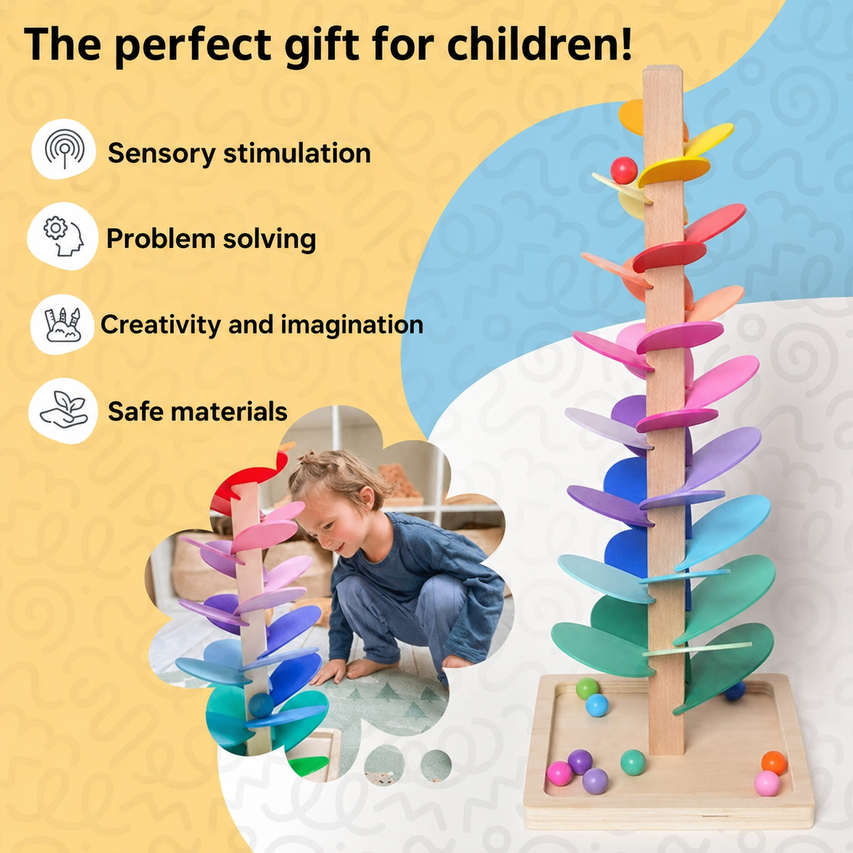 Montessori regenboogboom Montessori & Speelgoed