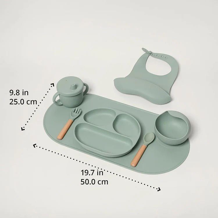 Montessori siliconen serviesset voor baby Montessori & Speelgoed