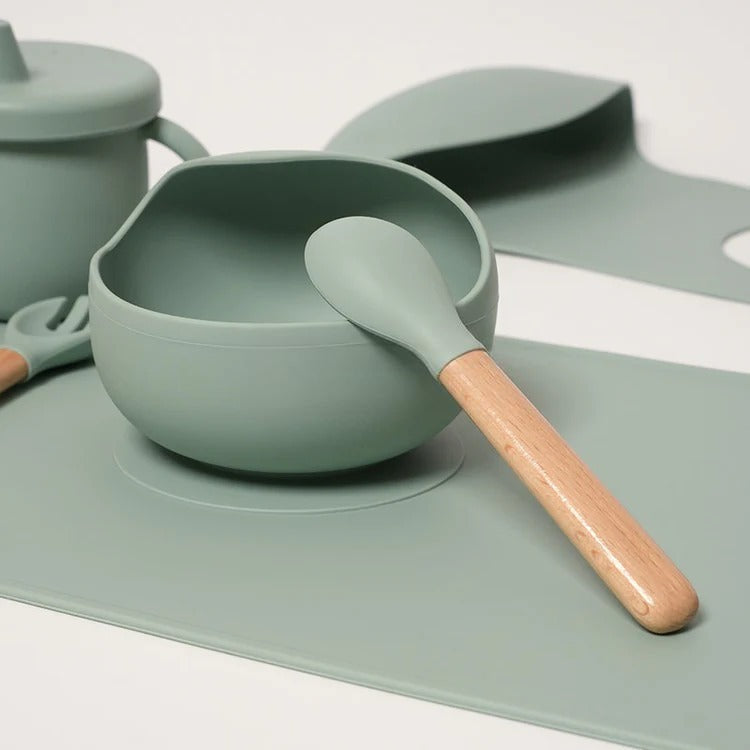 Montessori siliconen serviesset voor baby Montessori & Speelgoed