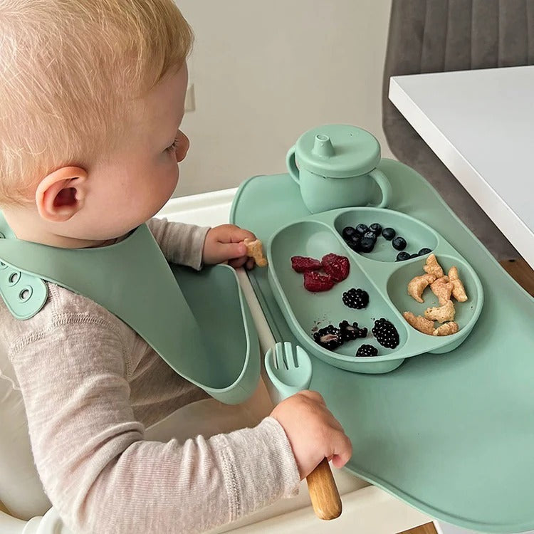 Montessori siliconen serviesset voor baby Montessori & Speelgoed