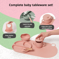 Montessori siliconen serviesset voor baby Montessori & Speelgoed
