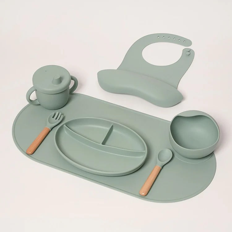 Montessori siliconen serviesset voor baby Montessori & Speelgoed