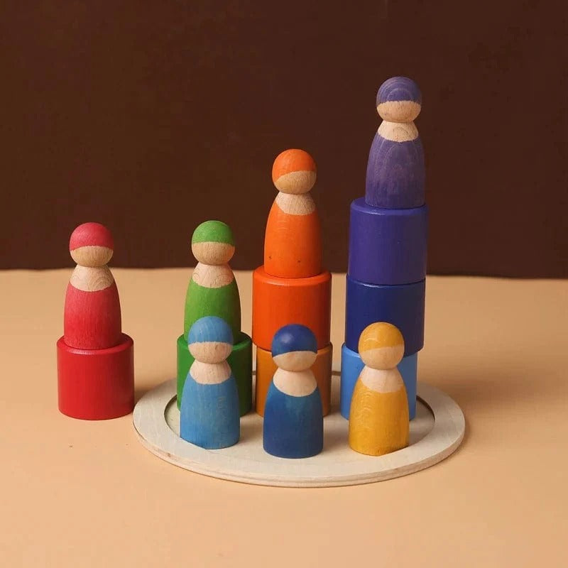 Montessori stapel- en kleurenspel Montessori & Speelgoed