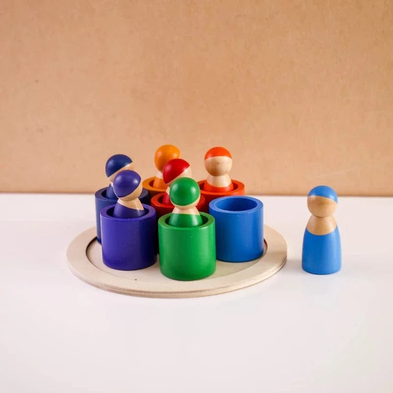 Montessori stapel- en kleurenspel Montessori & Speelgoed