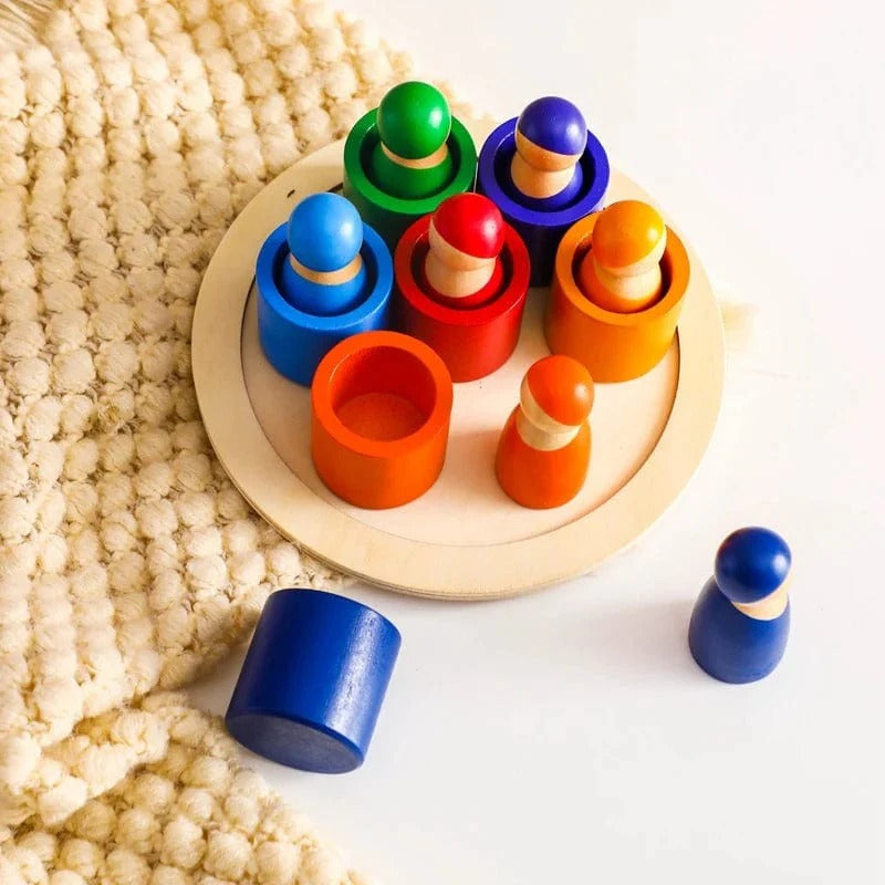 Montessori stapel- en kleurenspel Montessori & Speelgoed