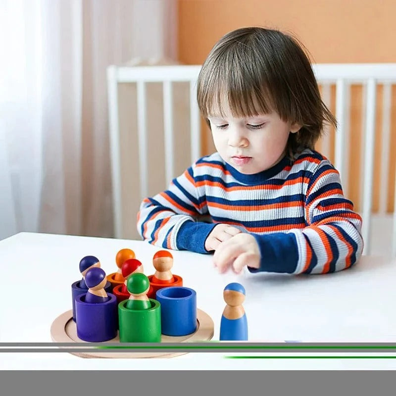 Montessori stapel- en kleurenspel Montessori & Speelgoed