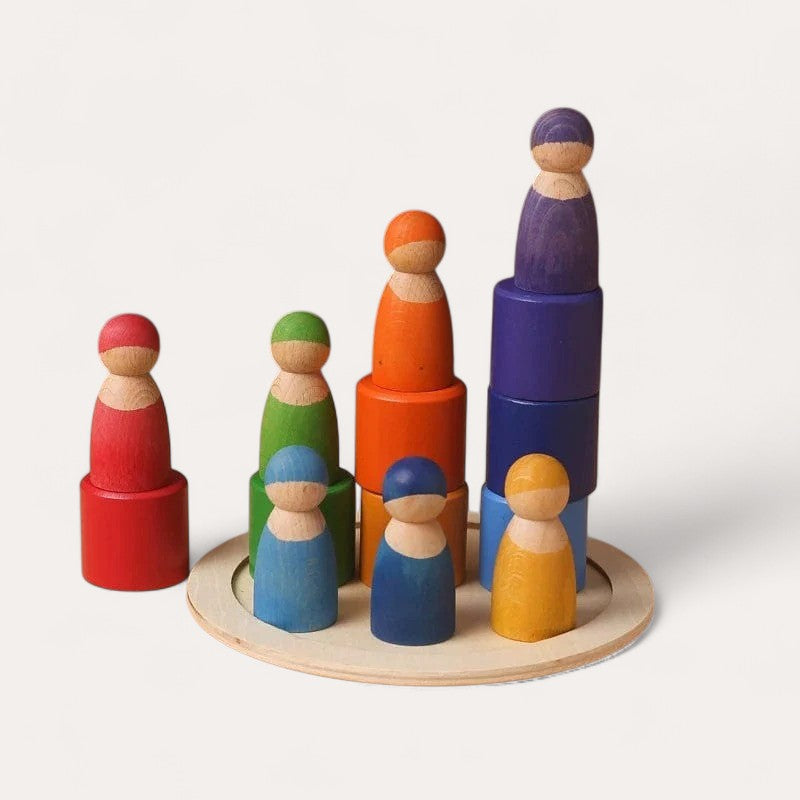 Montessori stapel- en kleurenspel Montessori & Speelgoed