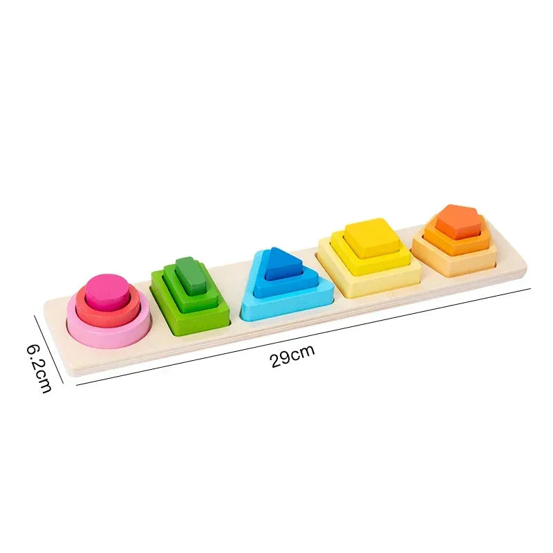 Montessori stapelbare piramides Montessori & Speelgoed