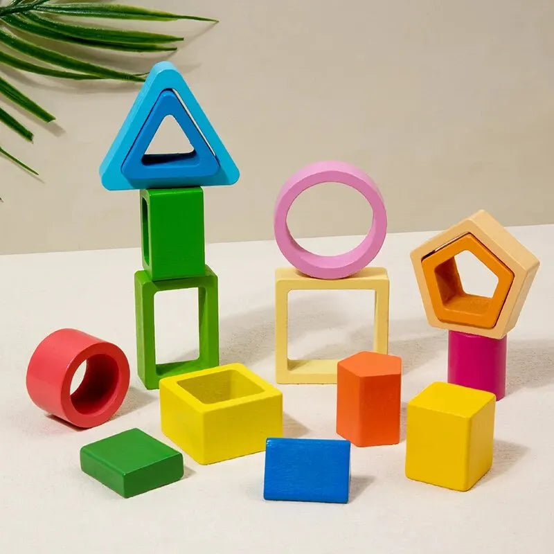 Montessori stapelbare piramides Montessori & Speelgoed