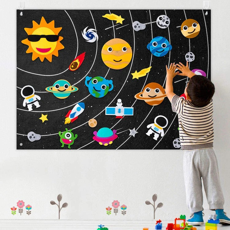 Montessori vilten leer-activiteitenbord Montessori & Speelgoed