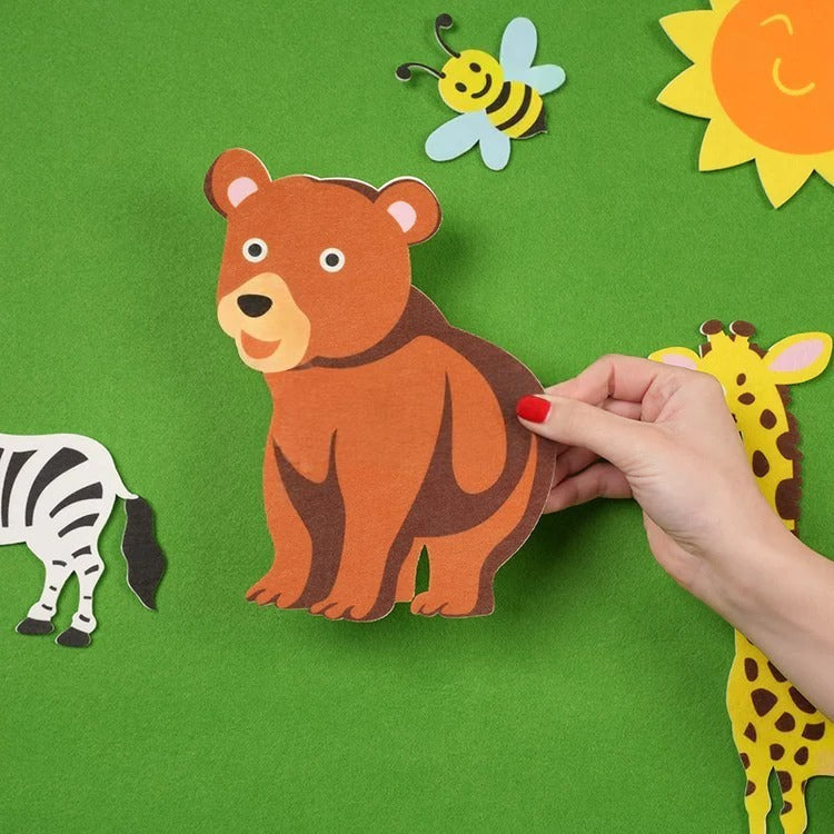 Montessori vilten leer-activiteitenbord Montessori & Speelgoed