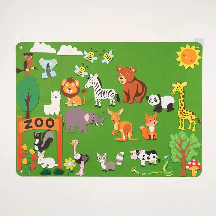 Montessori vilten leer-activiteitenbord Montessori & Speelgoed