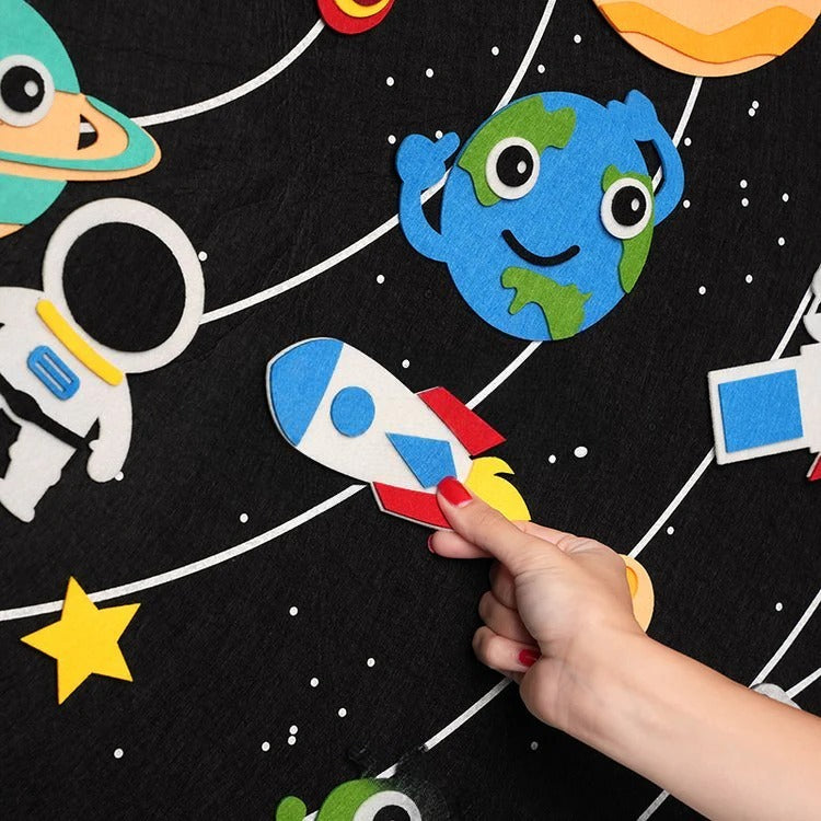 Montessori vilten leer-activiteitenbord Montessori & Speelgoed