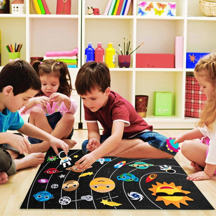 Montessori vilten leer-activiteitenbord Montessori & Speelgoed