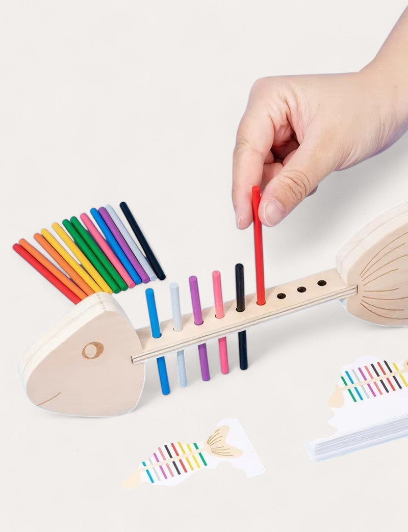 Montessori visgraat-koppelpuzzel Montessori & Speelgoed