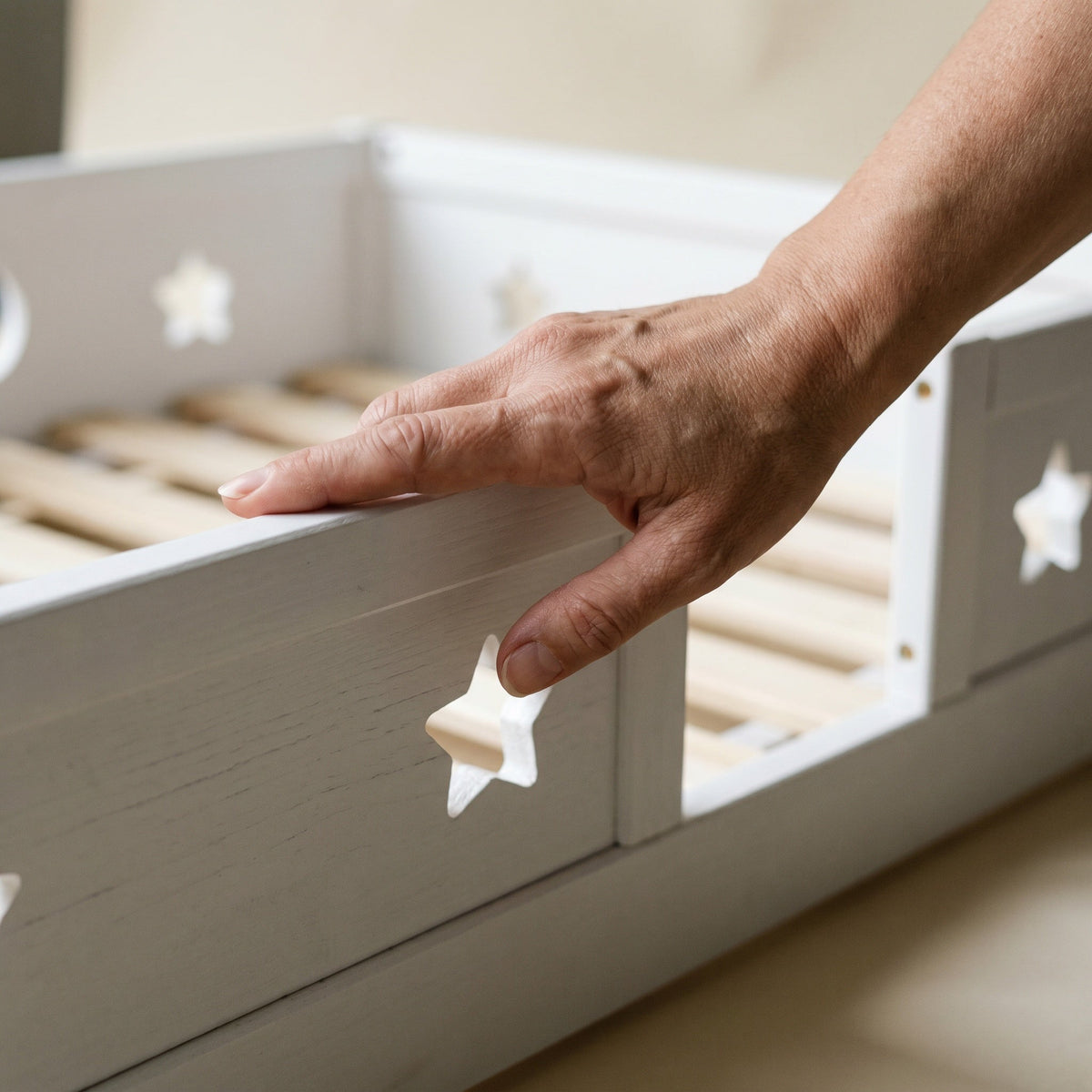 Montessori vloerbed maan en sterren Montessori & Speelgoed