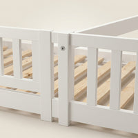 Montessori wit massief houten vloerbed Montessori & Speelgoed