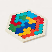 Montessori zeshoekige puzzel Montessori & Speelgoed