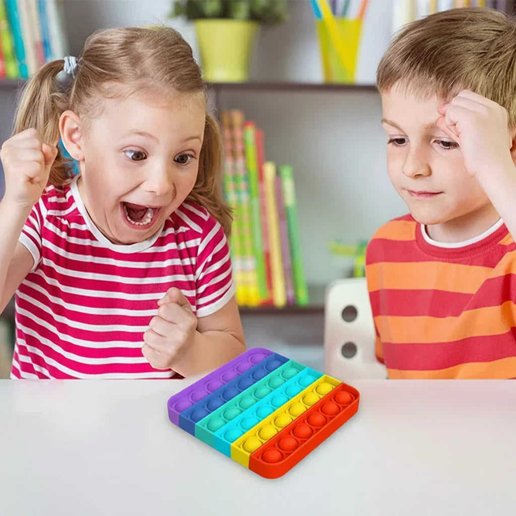 Set van 4 Montessori siliconen pop-its Montessori & Speelgoed