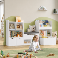 Speelgoedopberger boekenkastbank voor kinderen 3 lades Montessori & Speelgoed